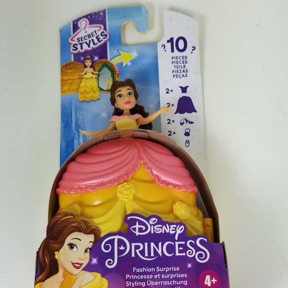 Fashion Surprise Princess 10 pcs ages 4+ Belle great as a cake toper - Picture 10 of 13